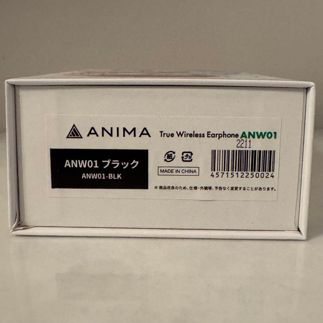 【美品】ANIMA ANW01 ワイヤレスイヤホン ブラック