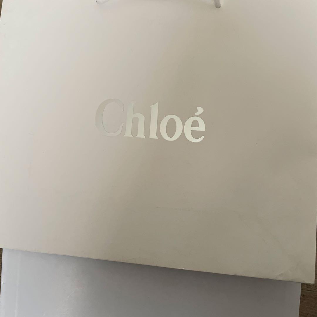 Chloe カゴバッグ　アイボリー　WOODY スモールバスケット