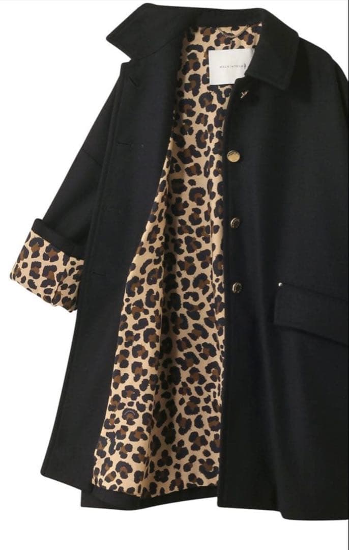 【未使用】マッキントッシュ ハンビー レオパード 4 ネイビー