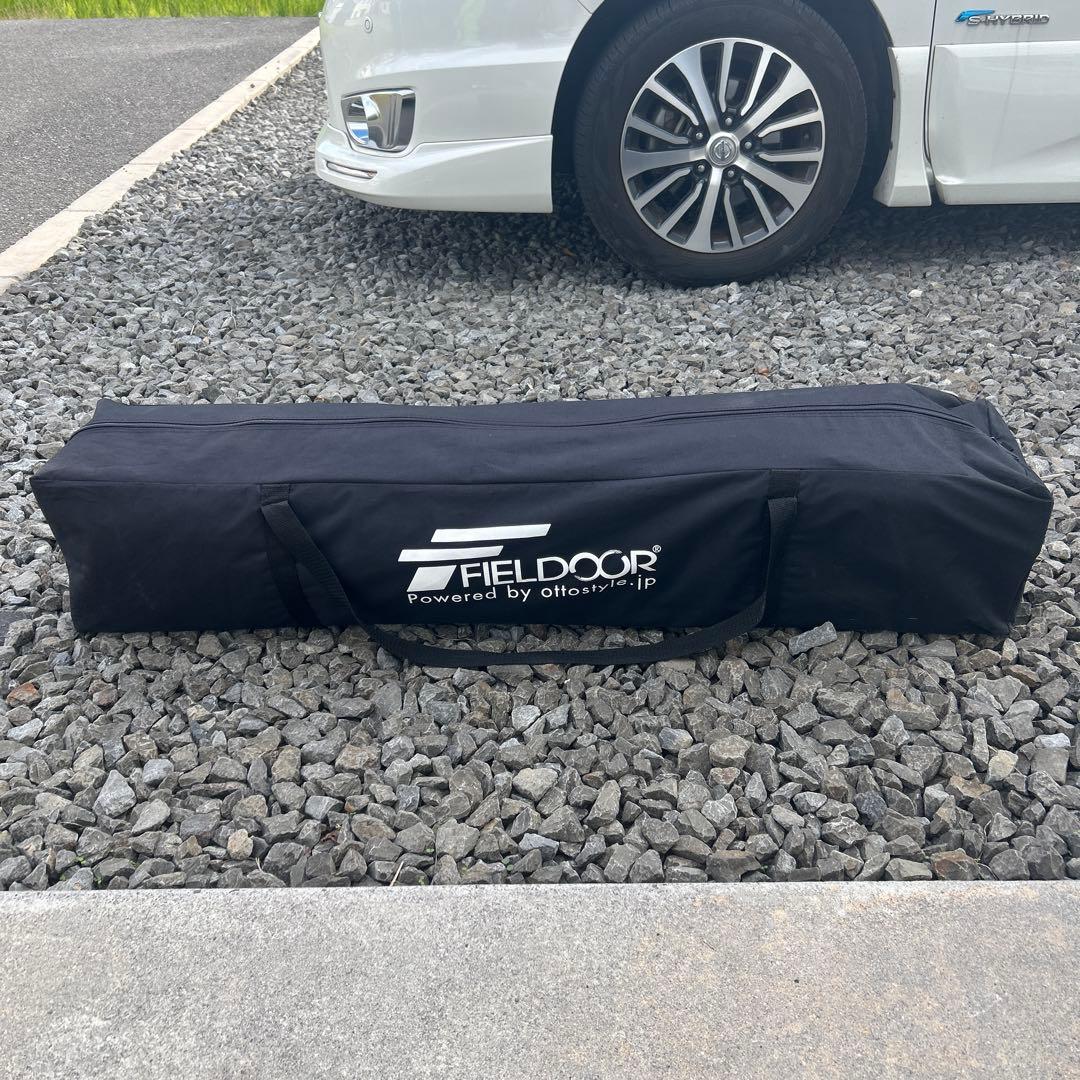 FIELDOOR タープ ワンタッチテント3mx3m グリーン　収納バッグ付