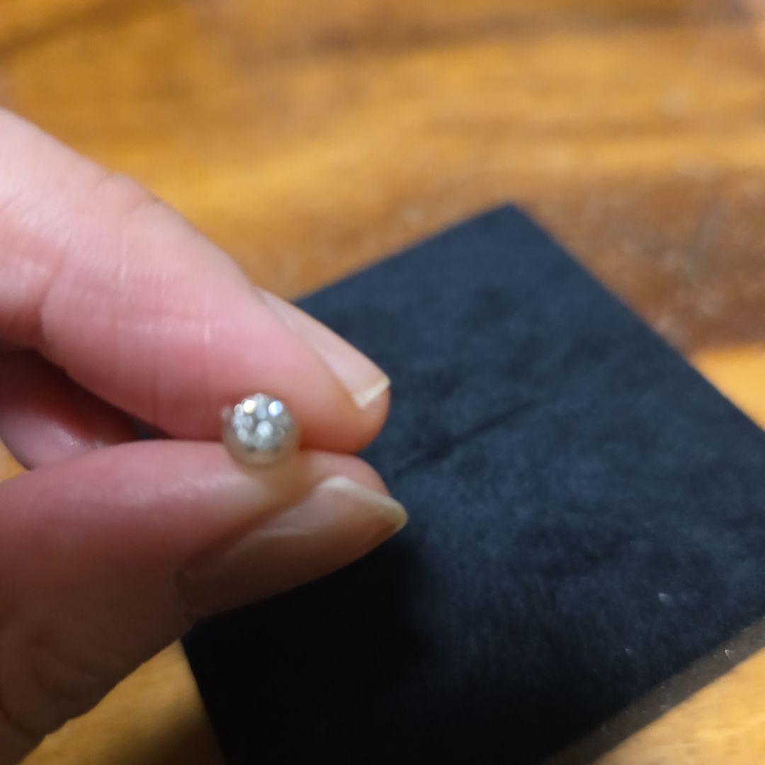 H&Cカットきれい☆ダイヤスタッド ピアス(片耳用) 0.１５カラットプラチナ