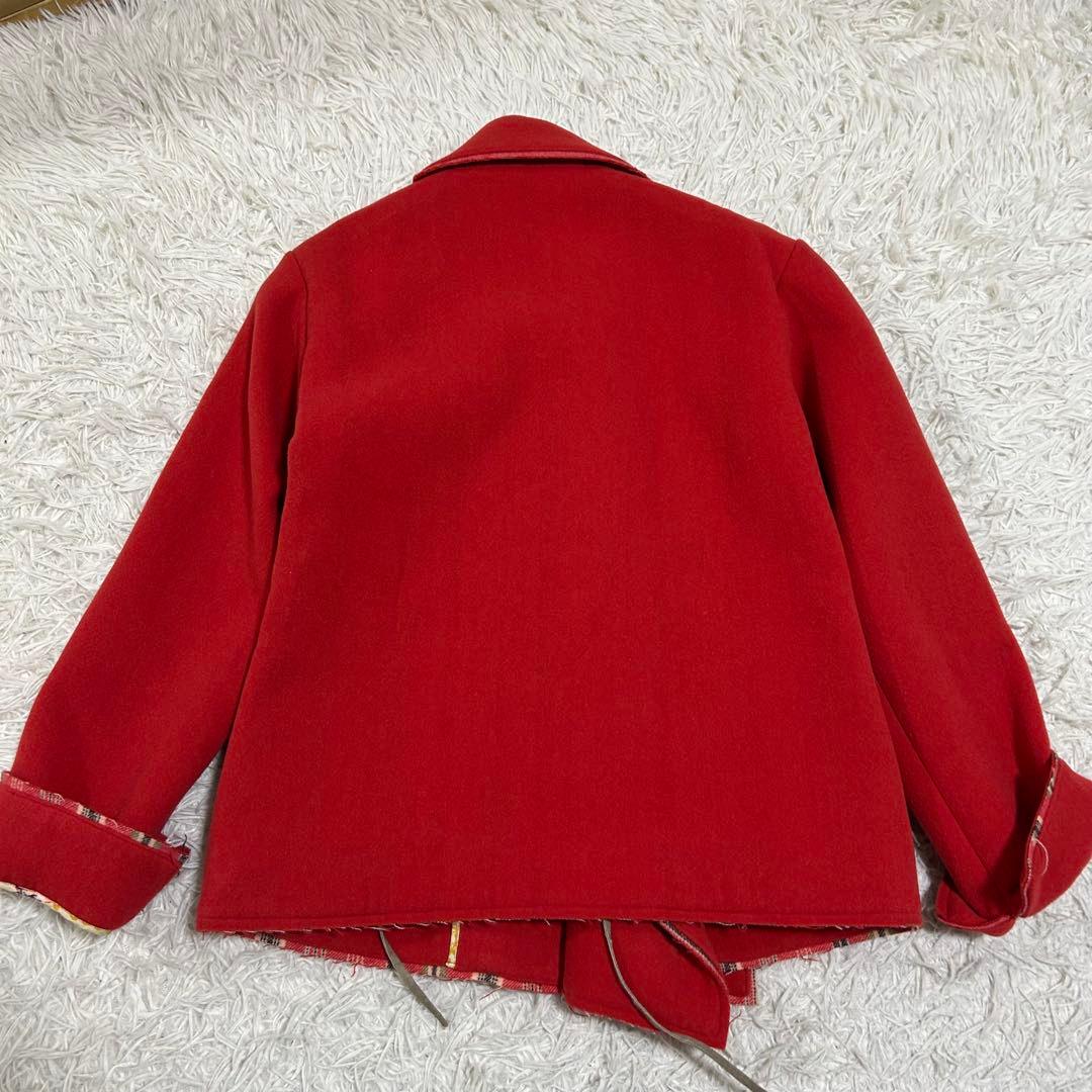 15861✨レア✨45rpm R刺繍 圧縮ウール ダブルフェイス ショートコート