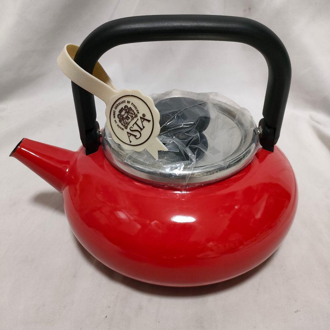 ASTA 西ドイツ フィスラー ホーロー やかん 未使用品 ケトル