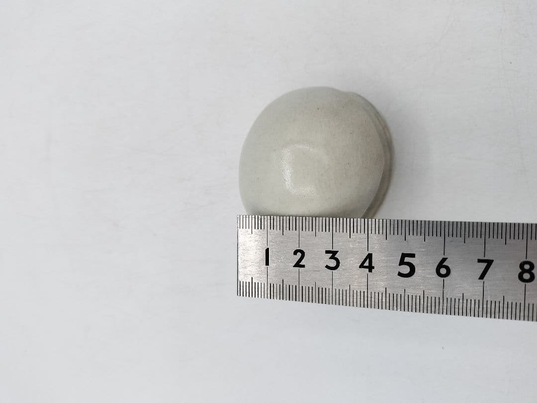 c802【新品・未使用】香合 萩焼 桃 宮田豊 木箱 茶道具