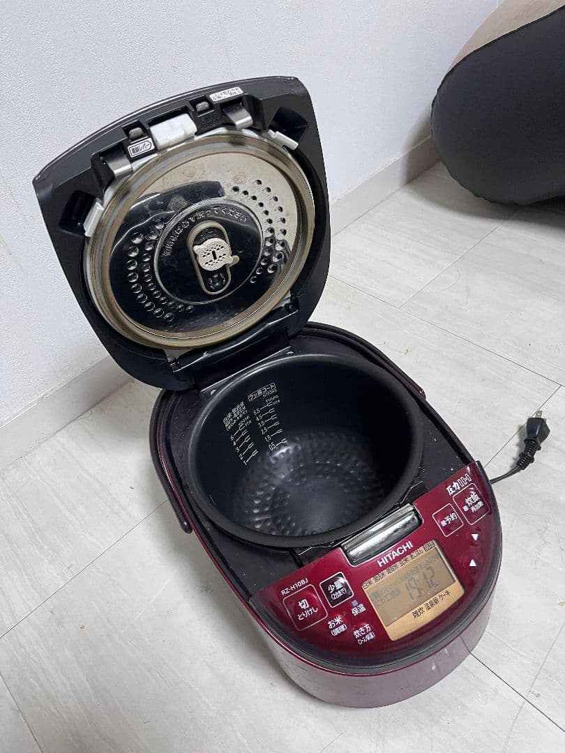 HITACHI 炊飯器 レッド 多機能