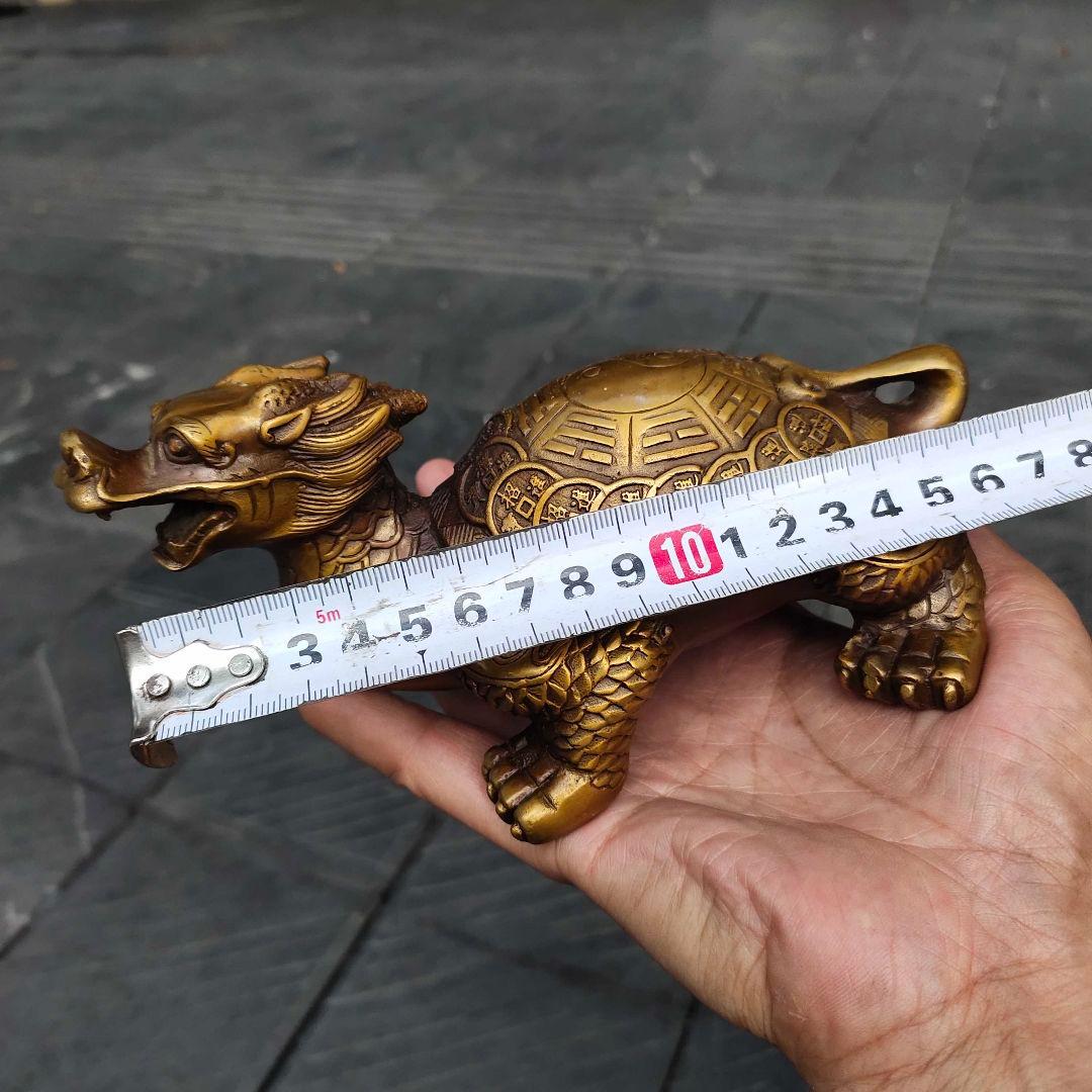 ゴシップ竜亀 装飾品 現代工芸品 美術品 置物