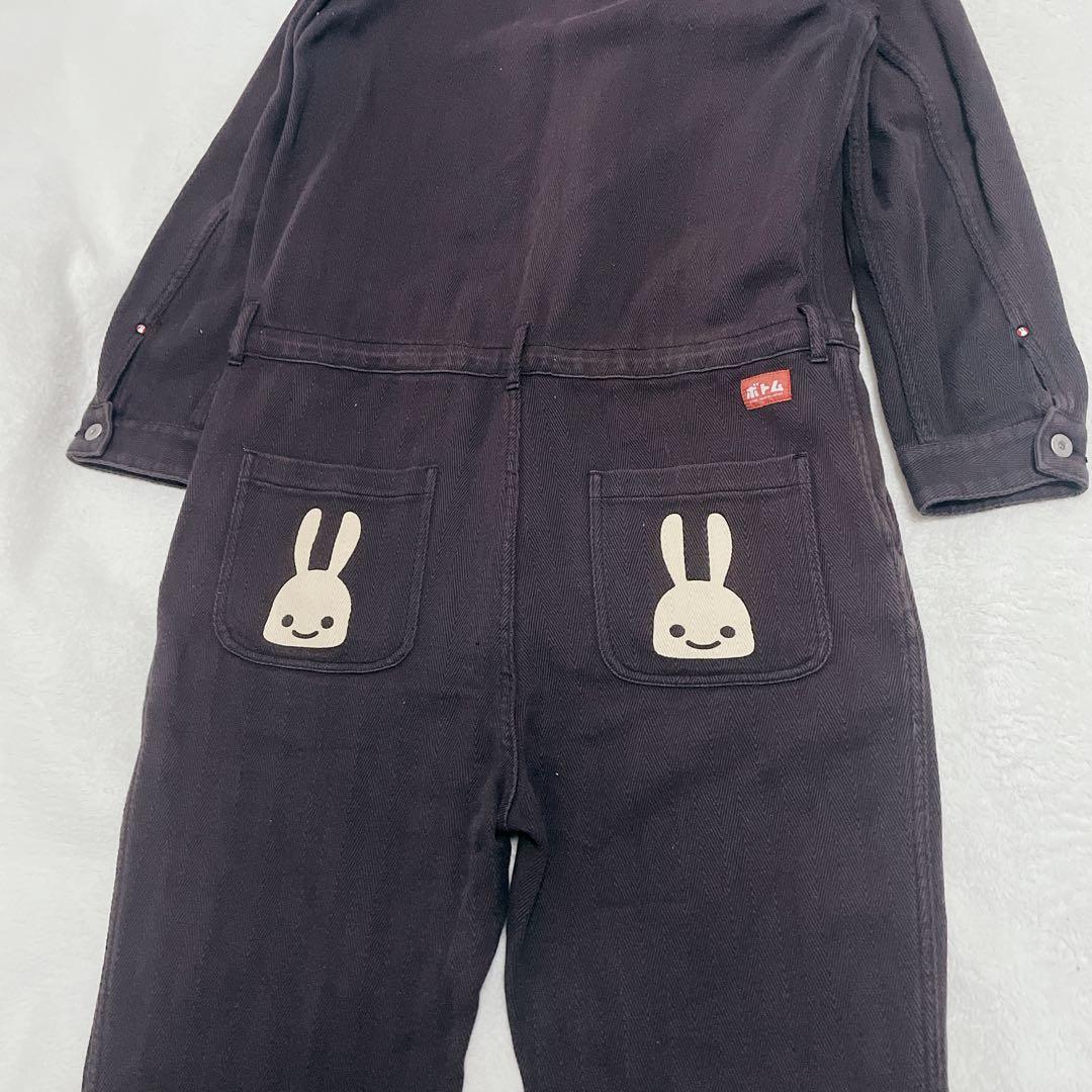 キューン　CUNE オールインワン　グレー　うさぎ　つなぎ　古着　ベリーボーン