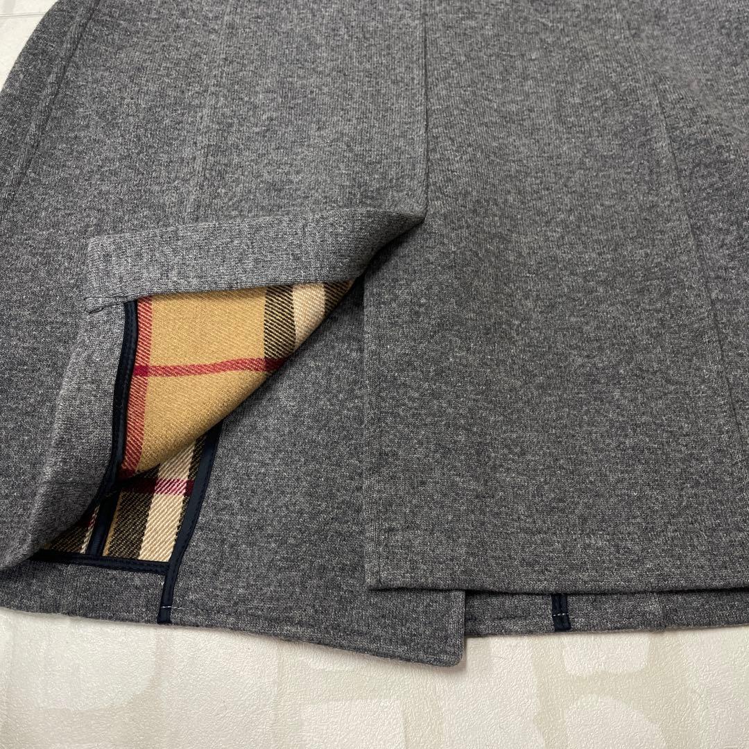 値下げ バーバリー ロンドン BURBERRY ノバ チェック ピーコート 40