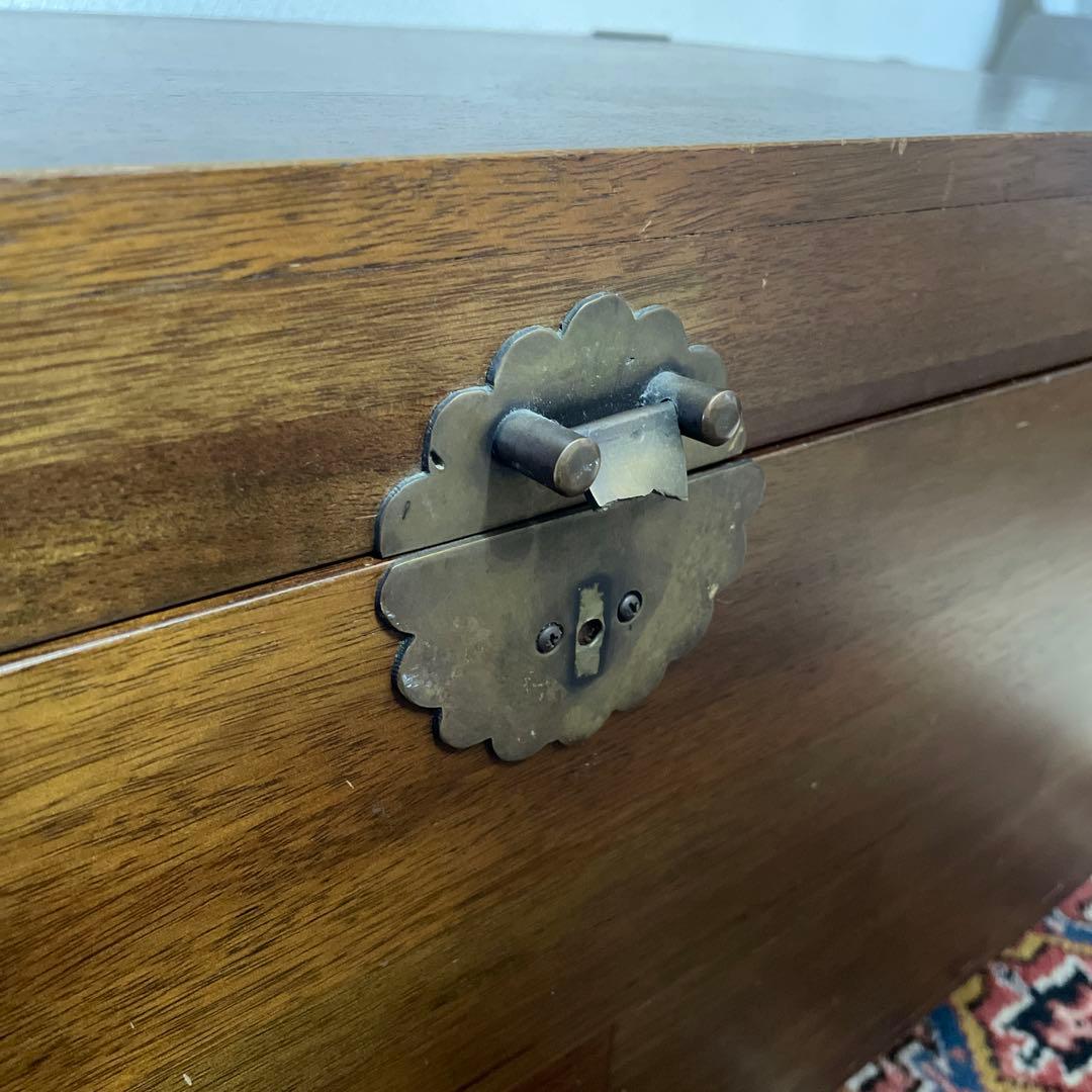 アンティーク　テーブル　衣装箱　木箱