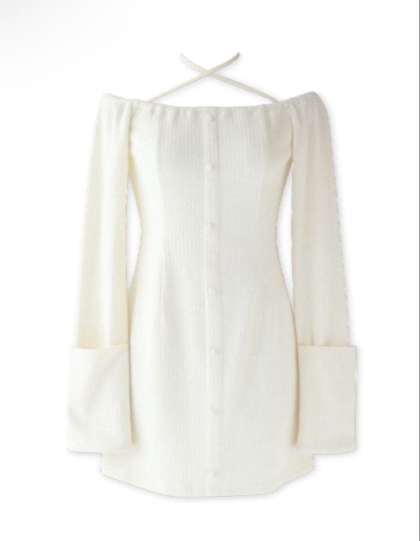 エムミーエメ 2way feather collar mini onepiece