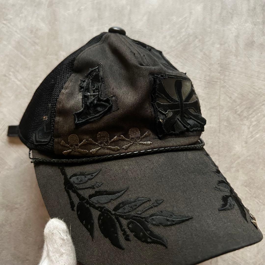 帽子 archive Roen grunge mesh cap y2k black