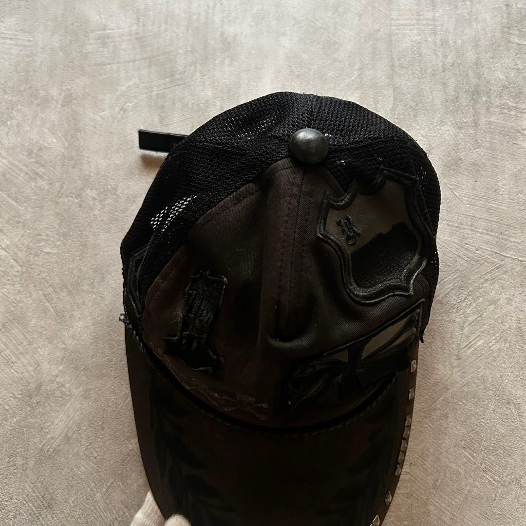 帽子 archive Roen grunge mesh cap y2k black