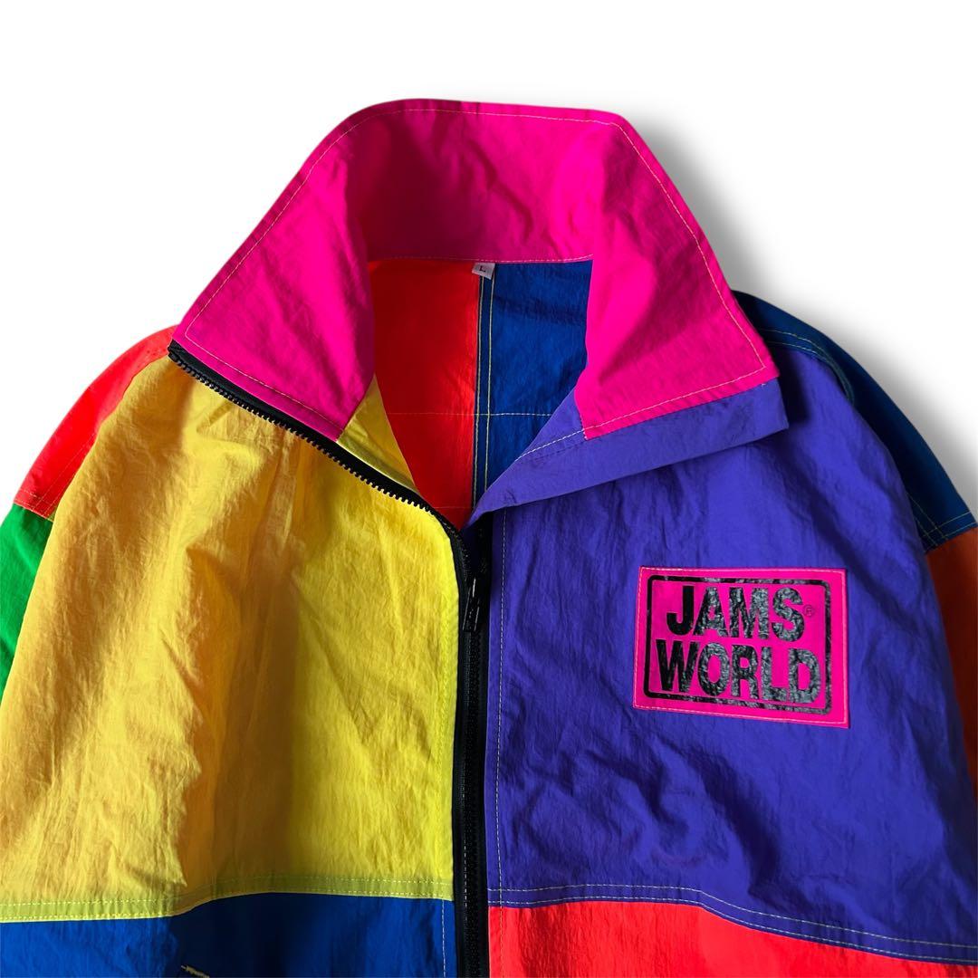 美品 USA製 90s JAMS WORLD クレイジー ナイロン ジャケット