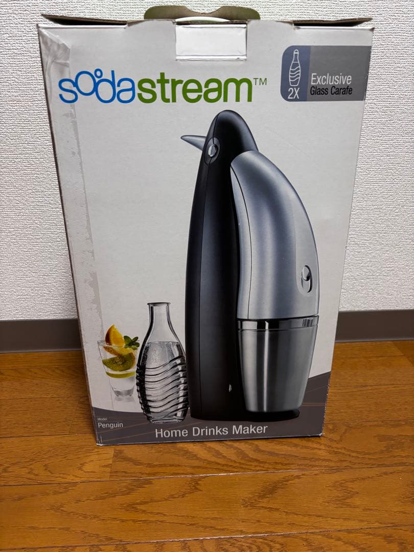 ソーダストリームペンギン　ガラスボトル2本付