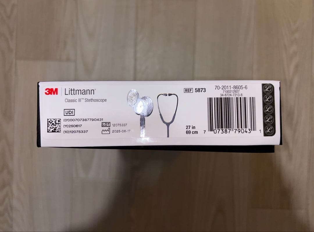 新品 Littmann Classic III 聴診器 27インチ　グレー