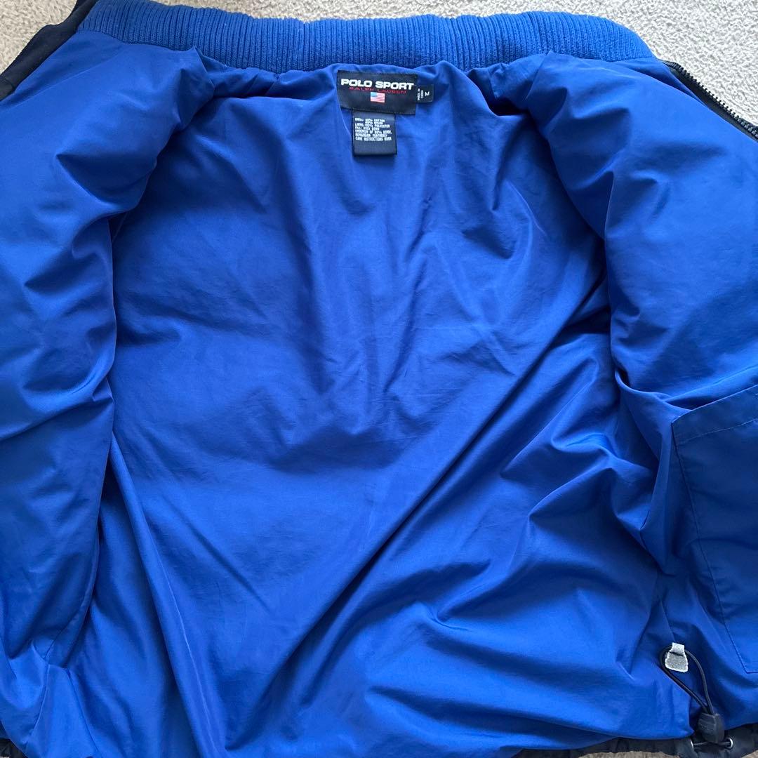 90's POLO SPORT ダウンジャケット ポロスポ　ダウン　古着　星条旗