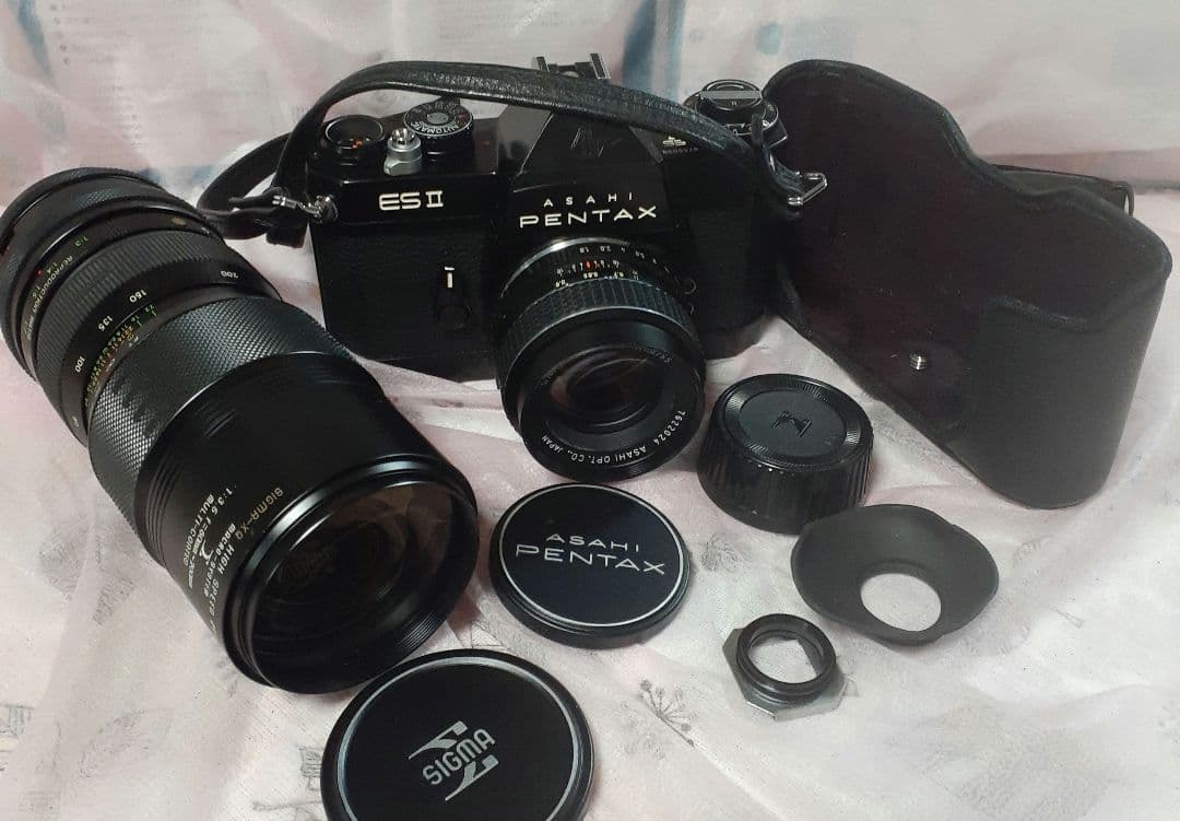 PENTAX ES Ⅱ　&　シグマ80㎜～200㎜ズームレンズ　バック入り