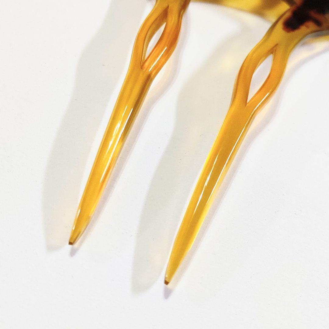 【鑑別付き】特大 本鼈甲 簪 インテリアに！(かんざし 置物 本べっ甲 櫛)