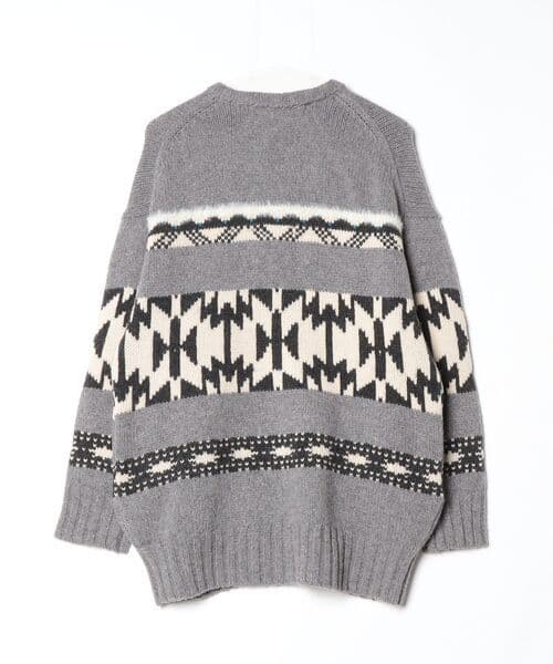 フレームワーク　ジャガードジップ カーディガン