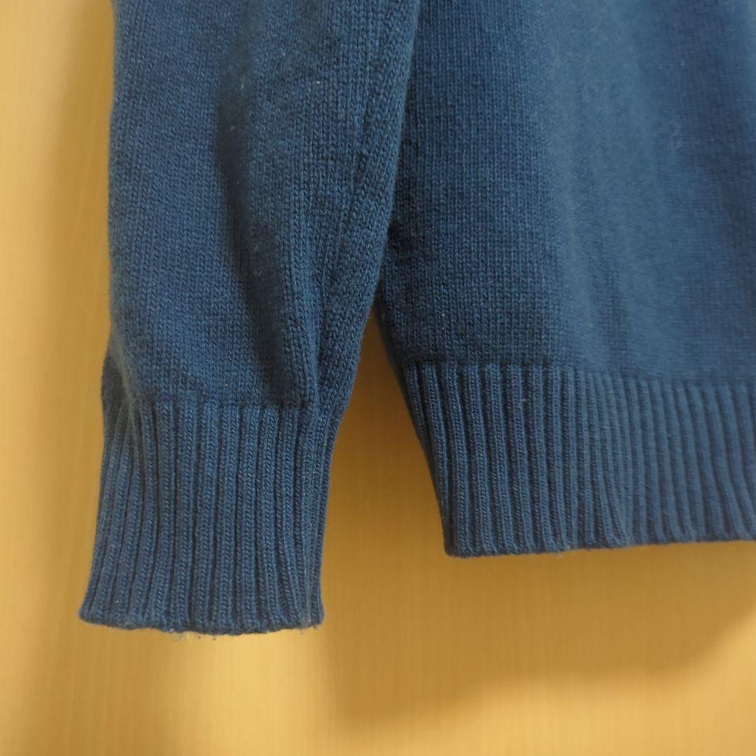 ストーンアイランド　ネイビー クルーネックニット アームバンド付き