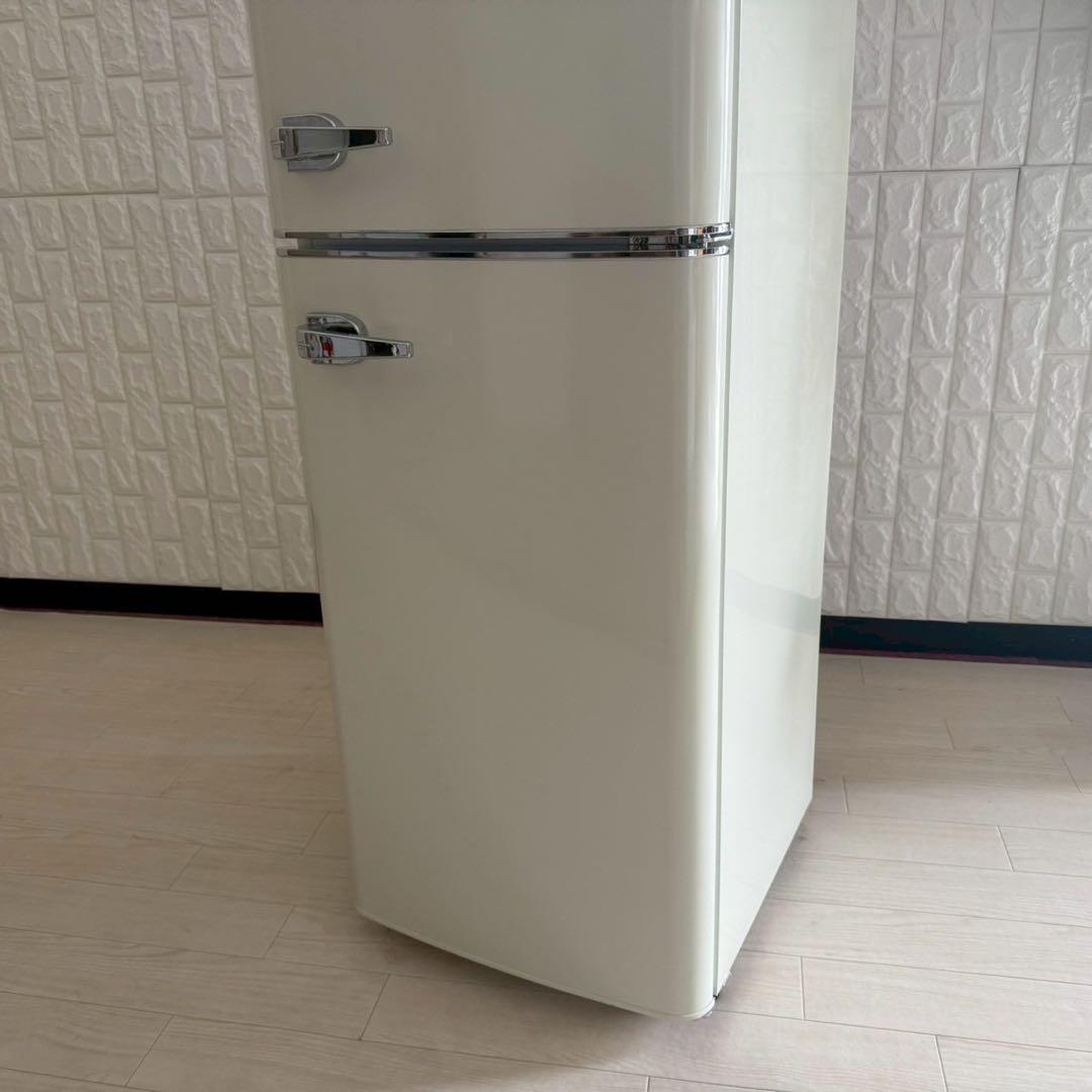 都内23区配送無料✨冷蔵庫　アイリスオーヤマ レトロ　PRR-122D-W