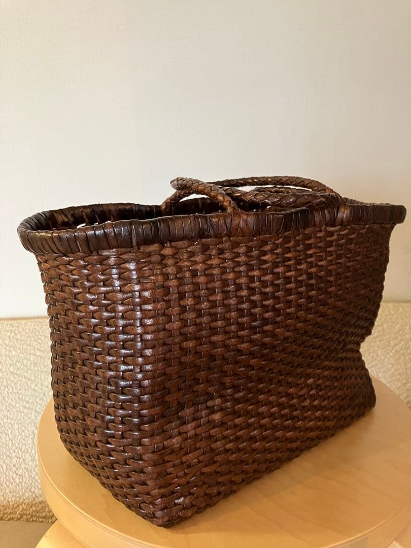 dragon DIFFUSION レザーウーヴンバッグ レザーメッシュバッグ