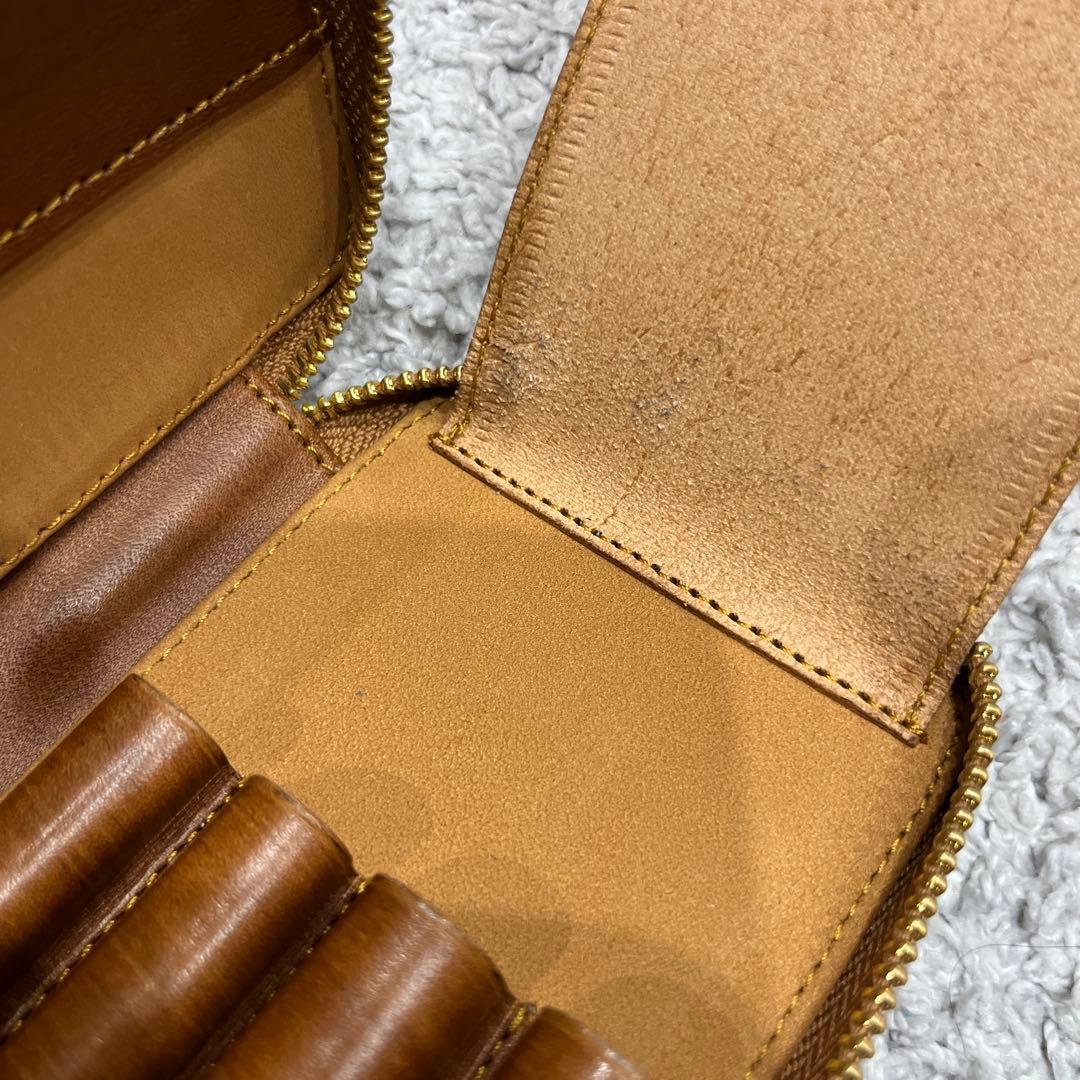 Bahagia&Craft ブラウン　バハギア　ヌメ革　筆箱　ペンケース