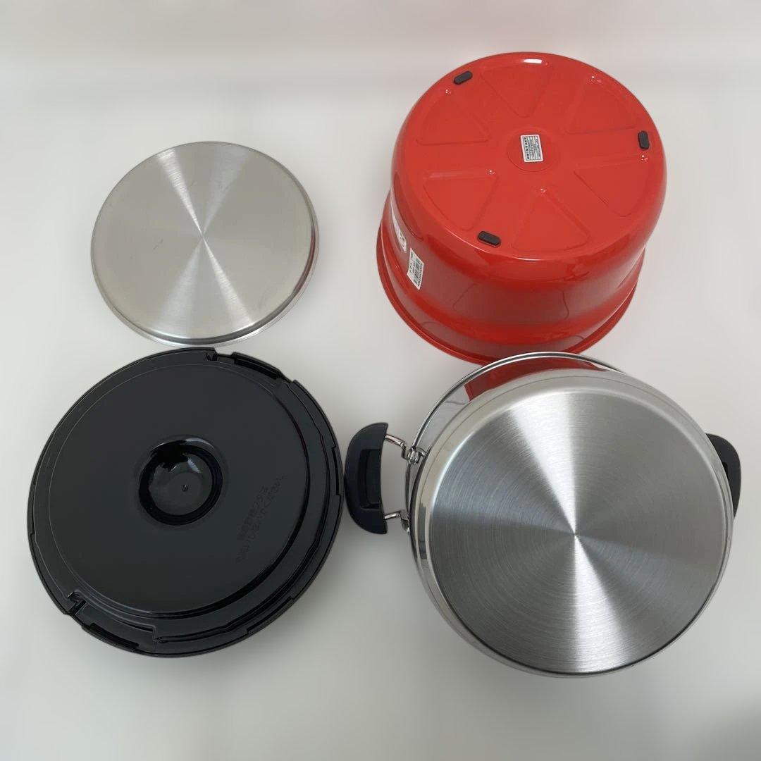 【未使用品】THERMOS 真空保温調理鍋 シャトルシェフ　赤