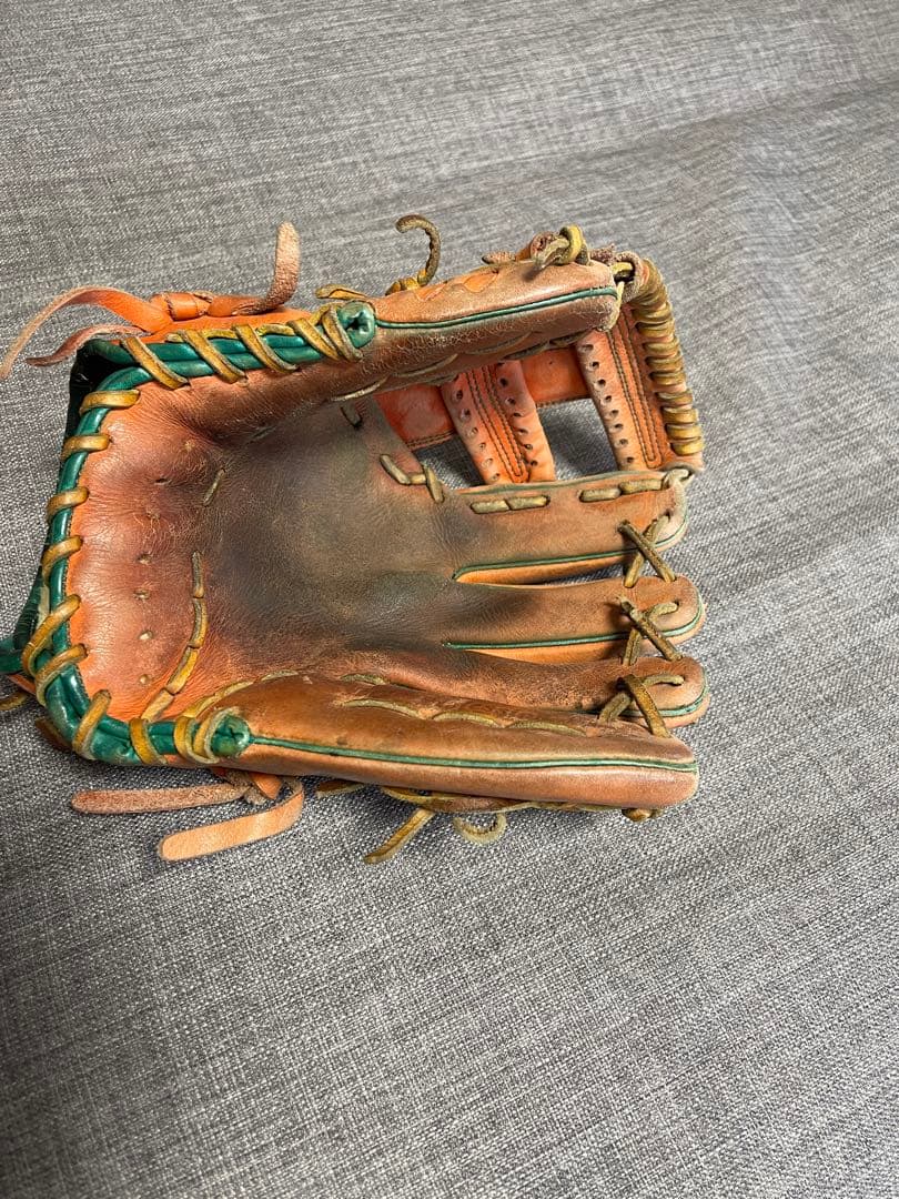 Y*h様 久保田スラッガー　軟式グローブ ブラウン/グリーン
