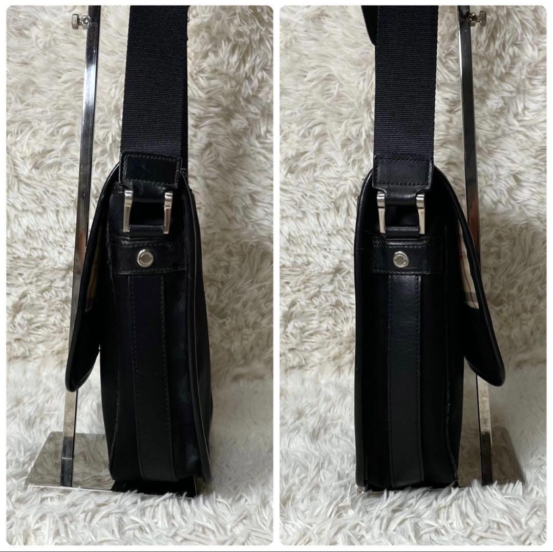 【良品】Burberry バーバリー　ショルダーバッグ　ナイロン　ブラック　黒