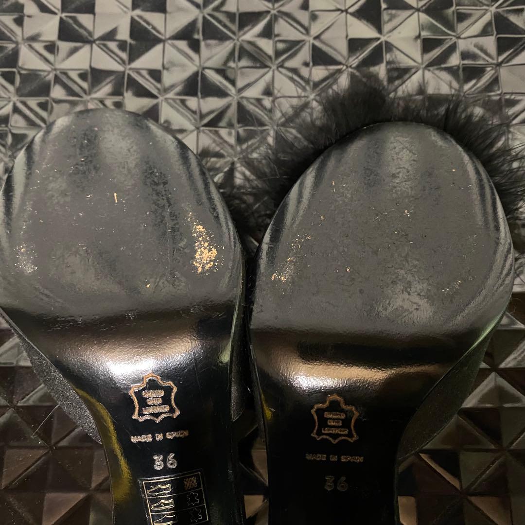 fifi chachnil フィフィ シャシュニル ミュール サテン ブラック