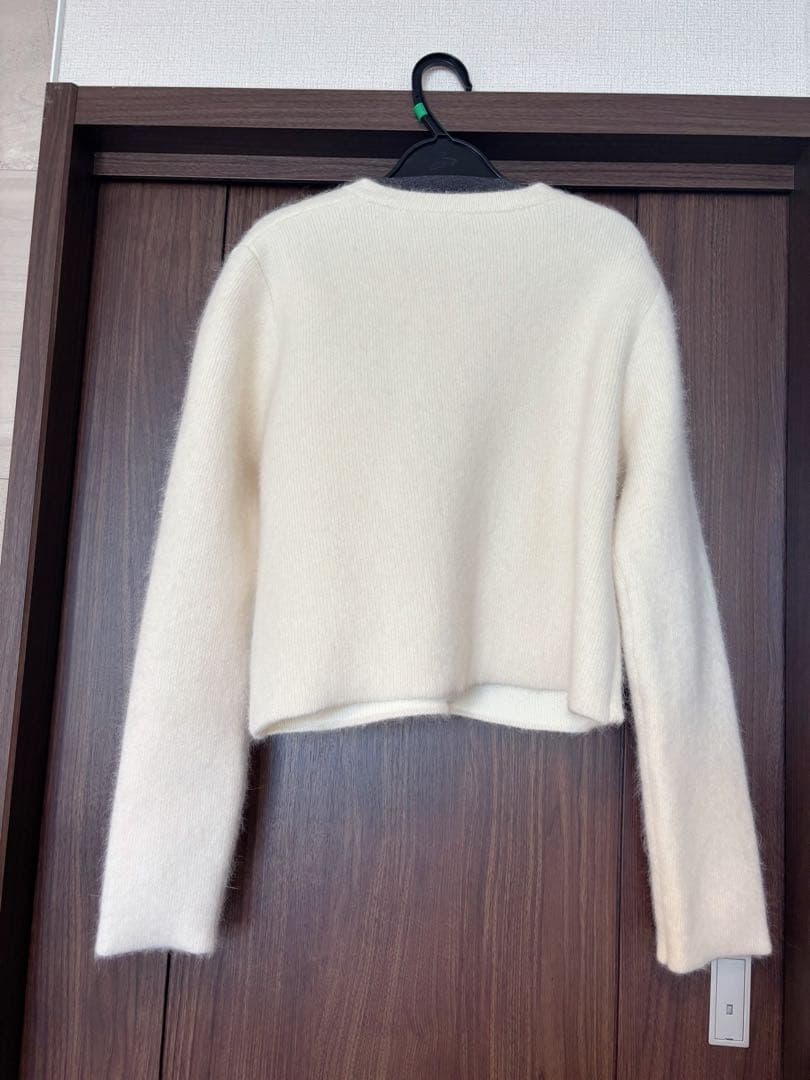 ラクーンブレンドノーカラーニット