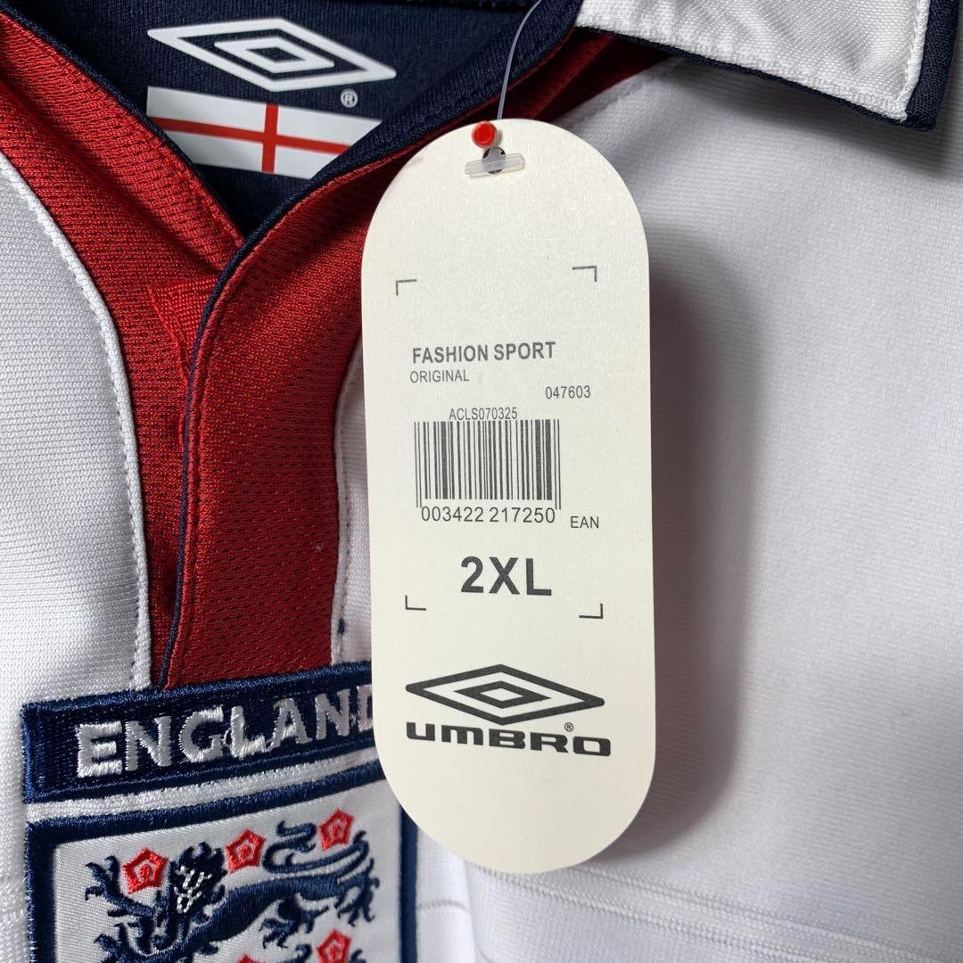 【★ベッカム】 2004年 イングランド代表 7 サッカー ゲームシャツ 2XL