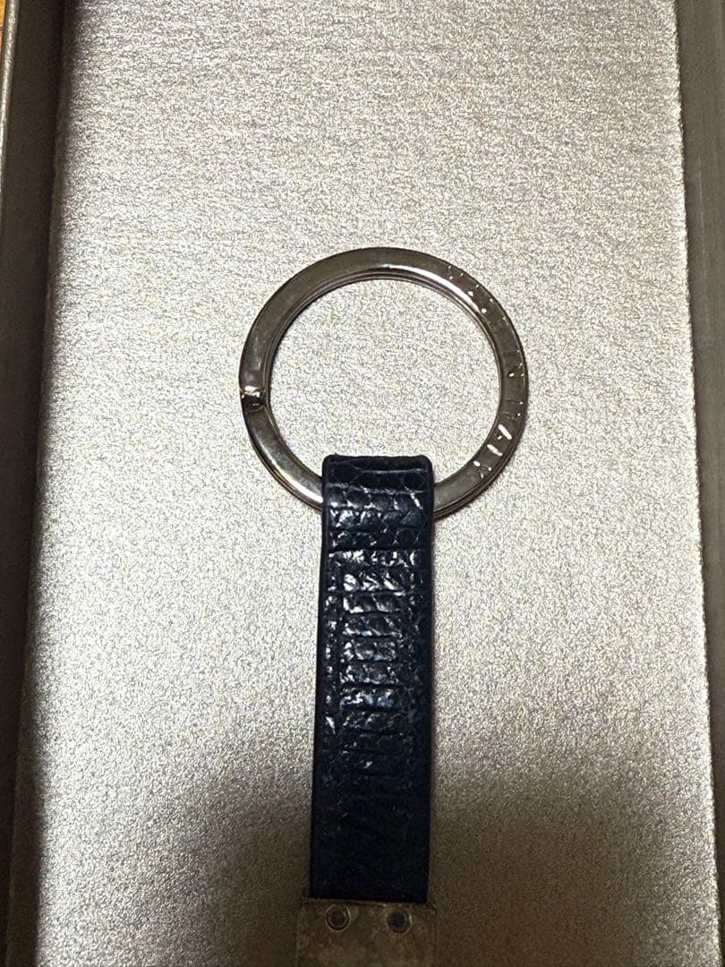 【新品未使用】BVLGARI キーリング シルバー/ブラック