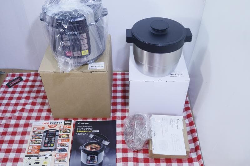 新品★クッキングプロ 電気圧力鍋 & 専用保温調理ポット＆2段蒸し器ラック