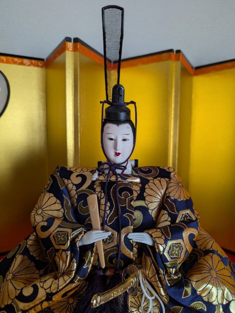 送料込【3出品全て落札必須 2/3】ひな人形 7段 15人飾り 40号（装飾品）