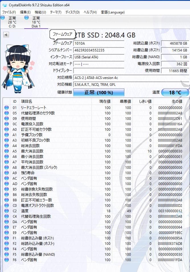 USB3最速！ 2TB USB3.2 Gen2x2 Lexar ポータブルSSD