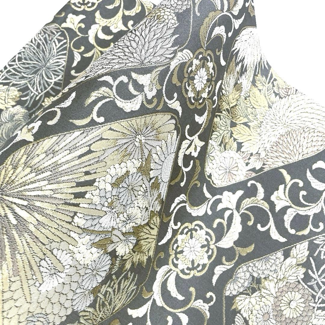 専用帯6205 ●陰山織物謹製 箔屋清兵衛 草木染 高級 正絹 全通 袋帯