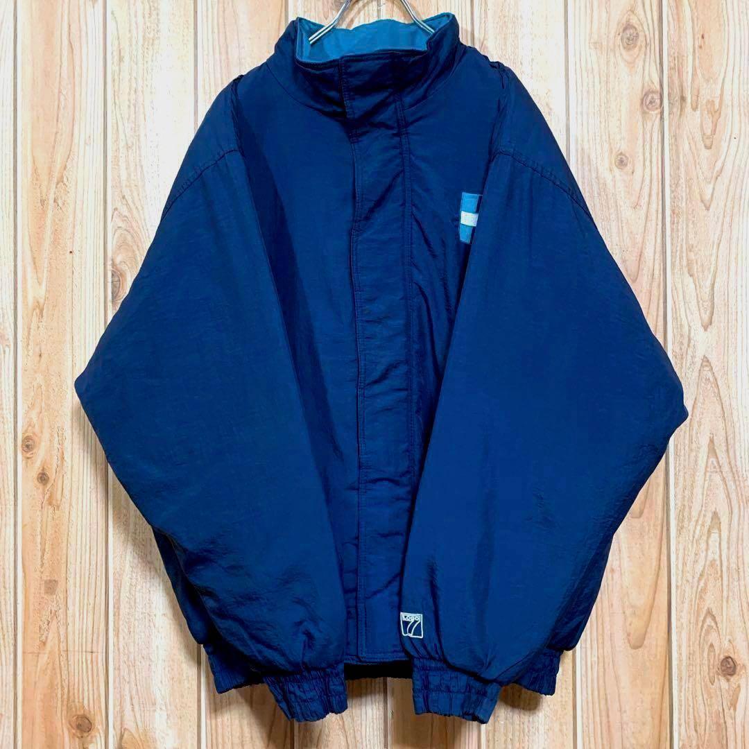 Mariners スタジャン ◎LOGO7社製 デカロゴ 刺繍 ナイロン 中綿