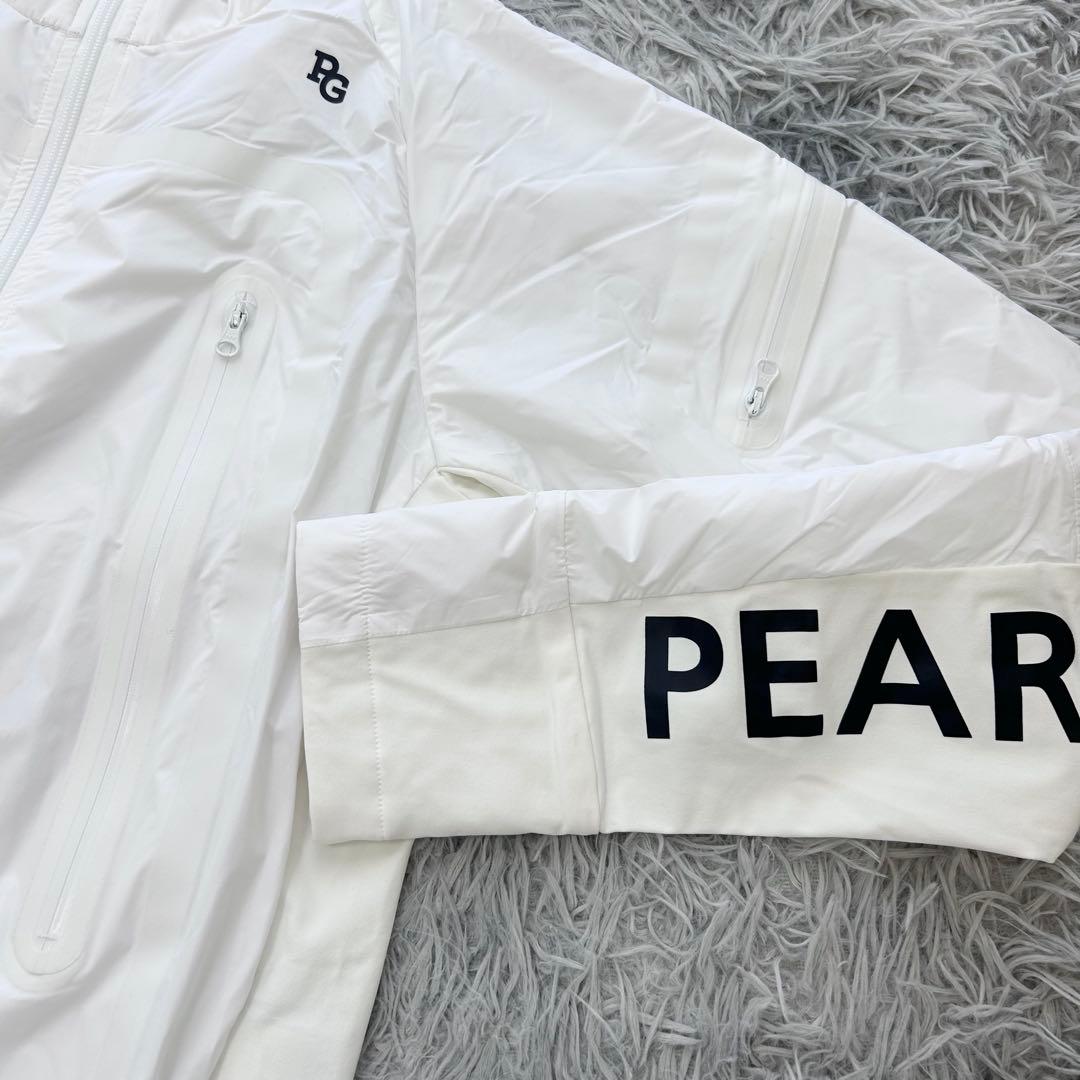 新品　パーリーゲイツ　ジャケット　ブルゾン　中綿　袖ロゴ　防寒　ホワイト