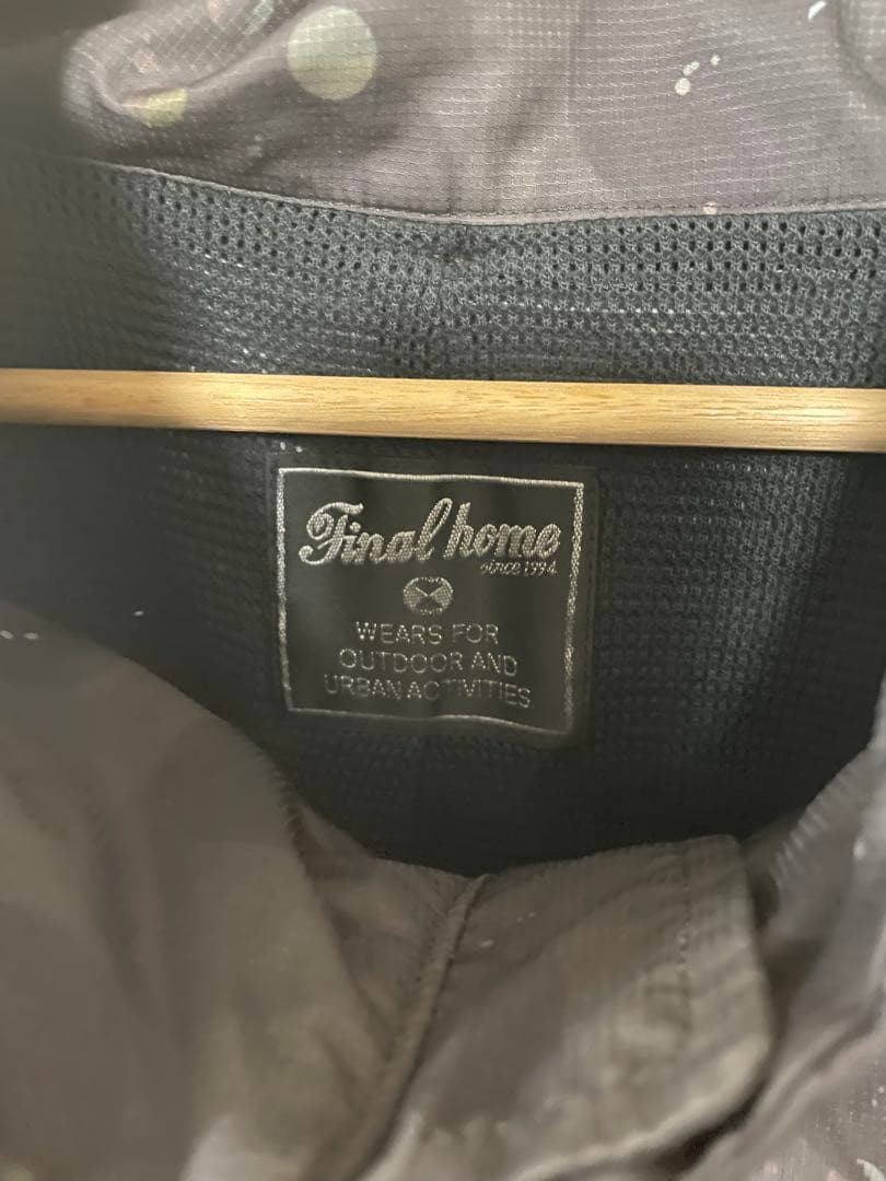 final  多重ジップナイロンジャケットS ファイナルホーム ドット柄