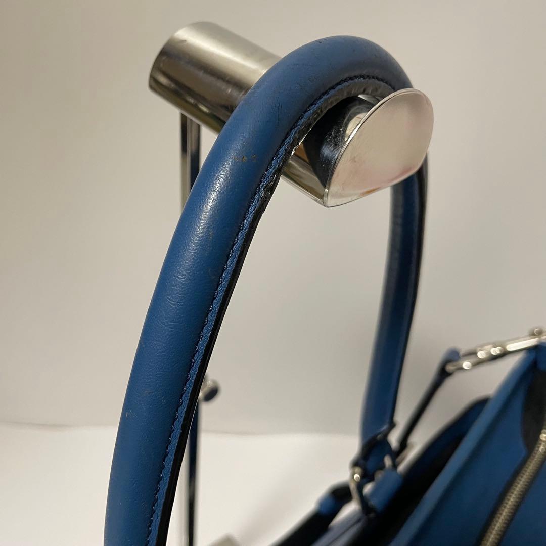 ✨良品✨　coach ビジネスバッグ　トートバッグ　　レザー　ブルー