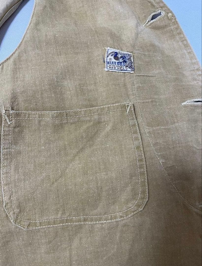 30s vintage ハーフムーン　ハンティングベスト　40s 50s