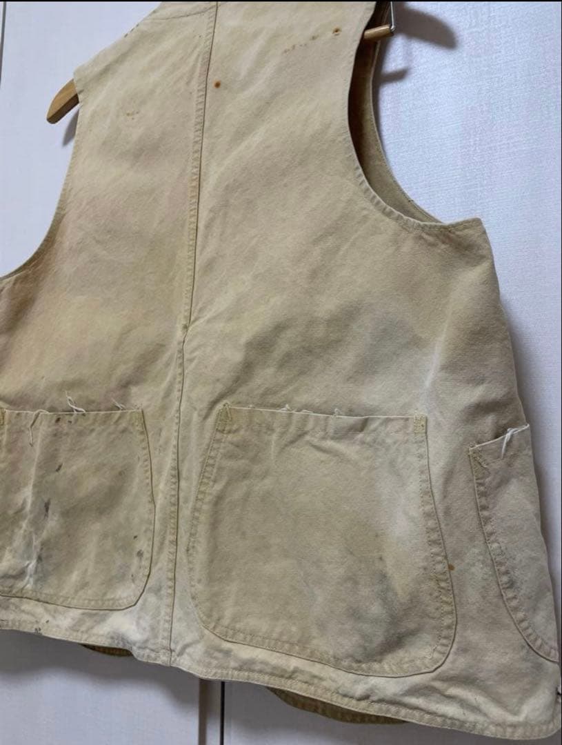30s vintage ハーフムーン　ハンティングベスト　40s 50s