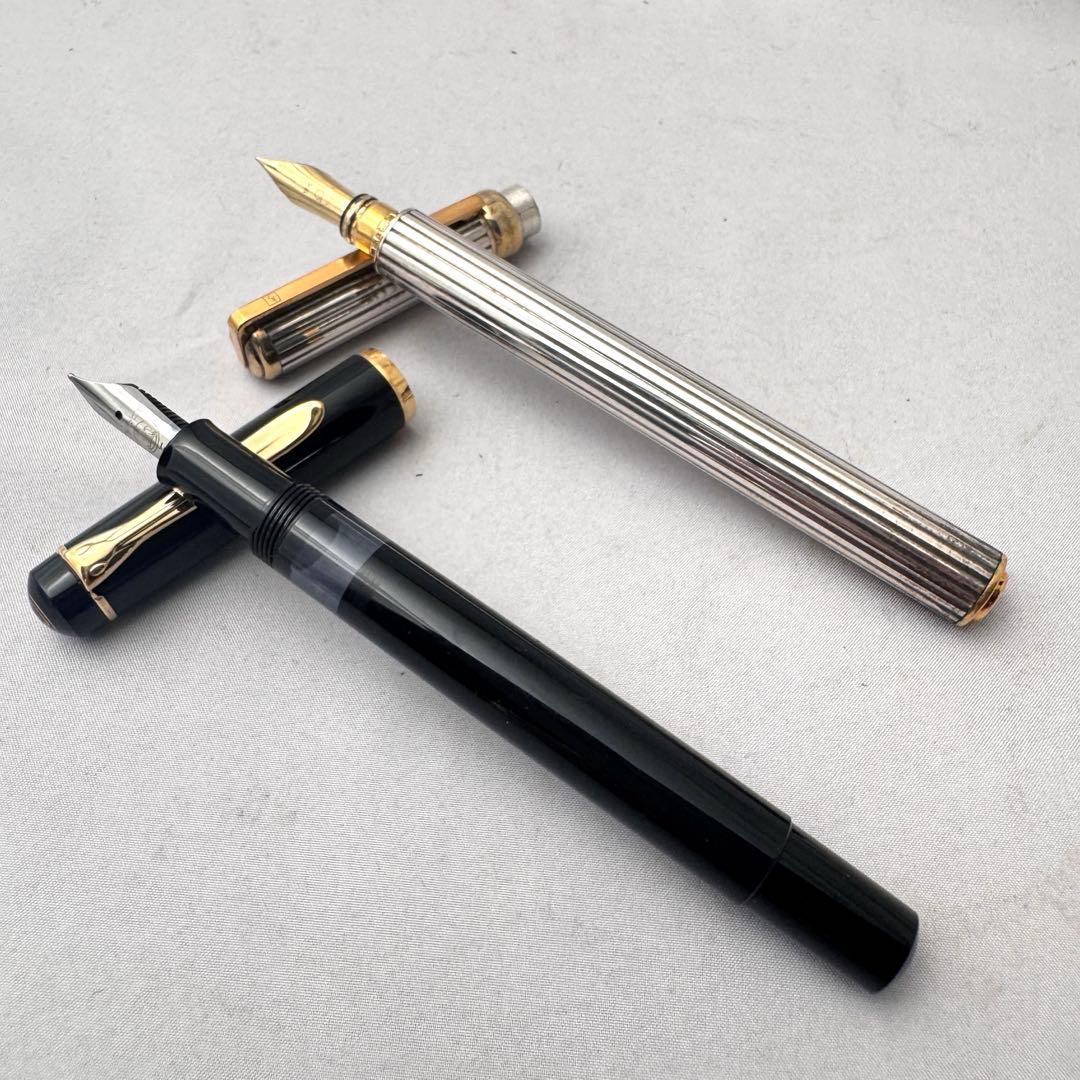 チ*ー様 ■デュポン 万年筆 ペン先 18K 750　とペリカン万年筆　計2本