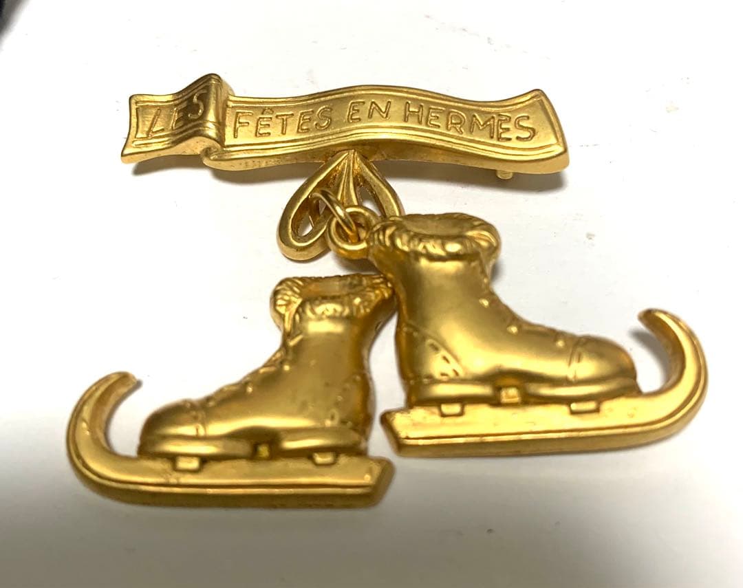 F*n様 エルメス HERMES スケートシューズ ブローチ スケート靴 ゴール