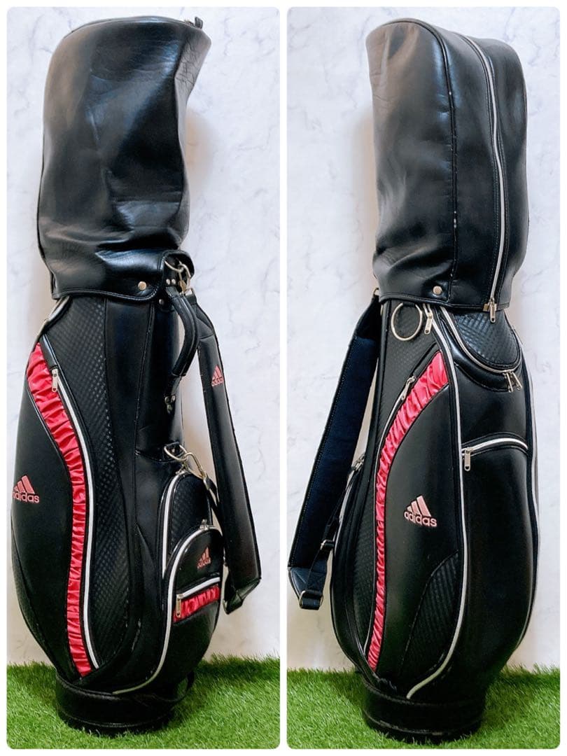 1.初心者オススメ　ゴルフクラブ　レディースセット　右利き　バック　アディダス