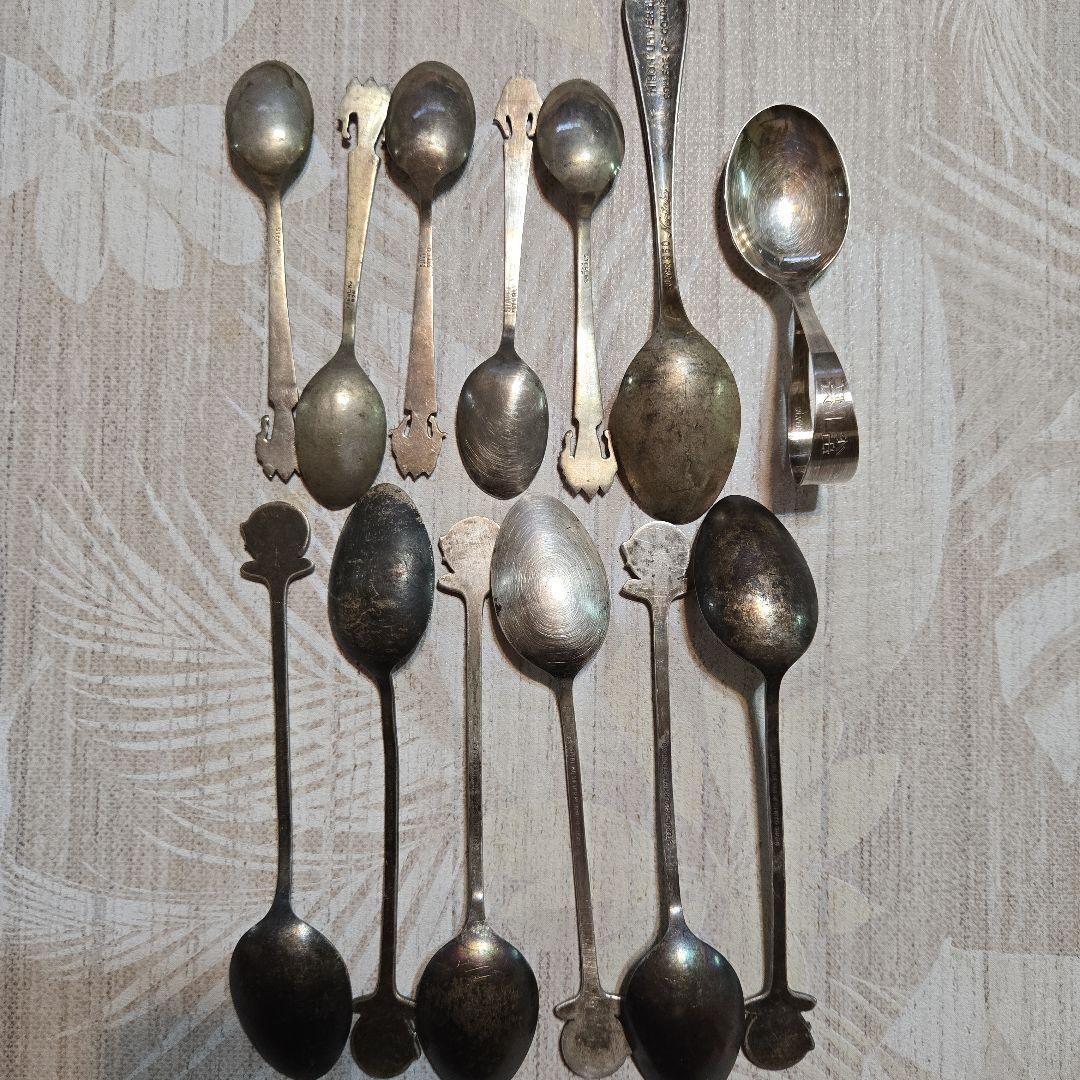 sterling silver 950スプーン 13本セット