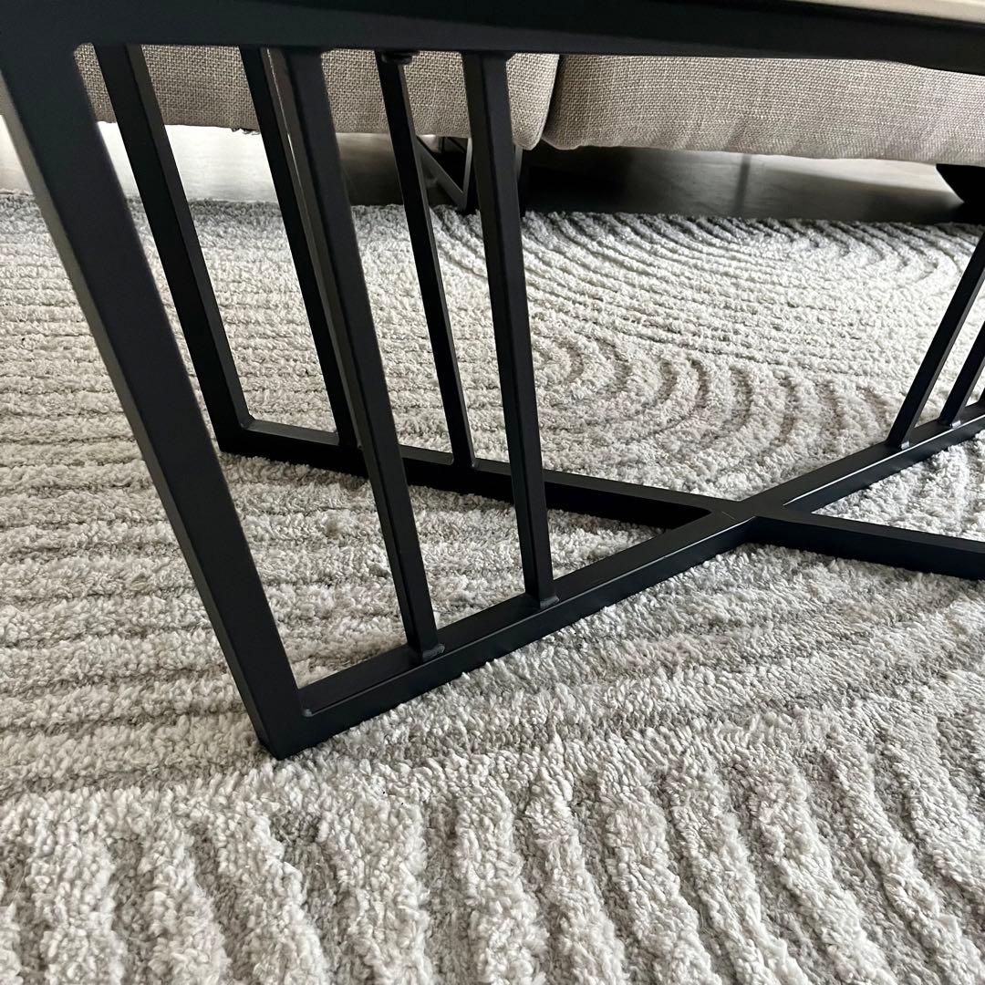 ライトグレー セラミック テーブルセンター