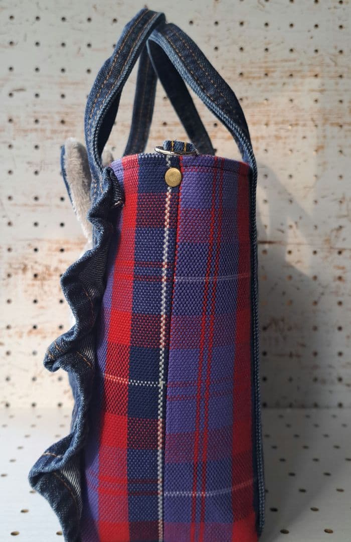 m*e様 コヤンイサムチョン　リトルサンダー　デニムリメイクトートバッグ&ポーチ